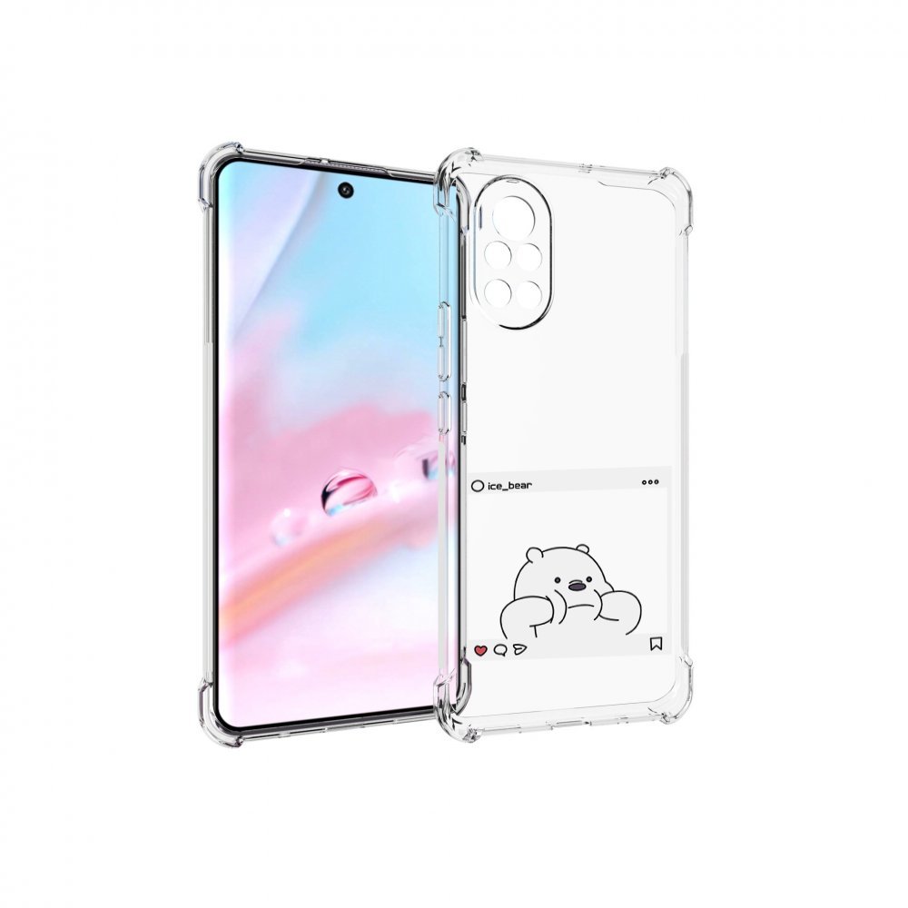 

Чехол MyPads ледяной-медведь для Huawei Nova 8 (ANG-LX1), Прозрачный, Tocco
