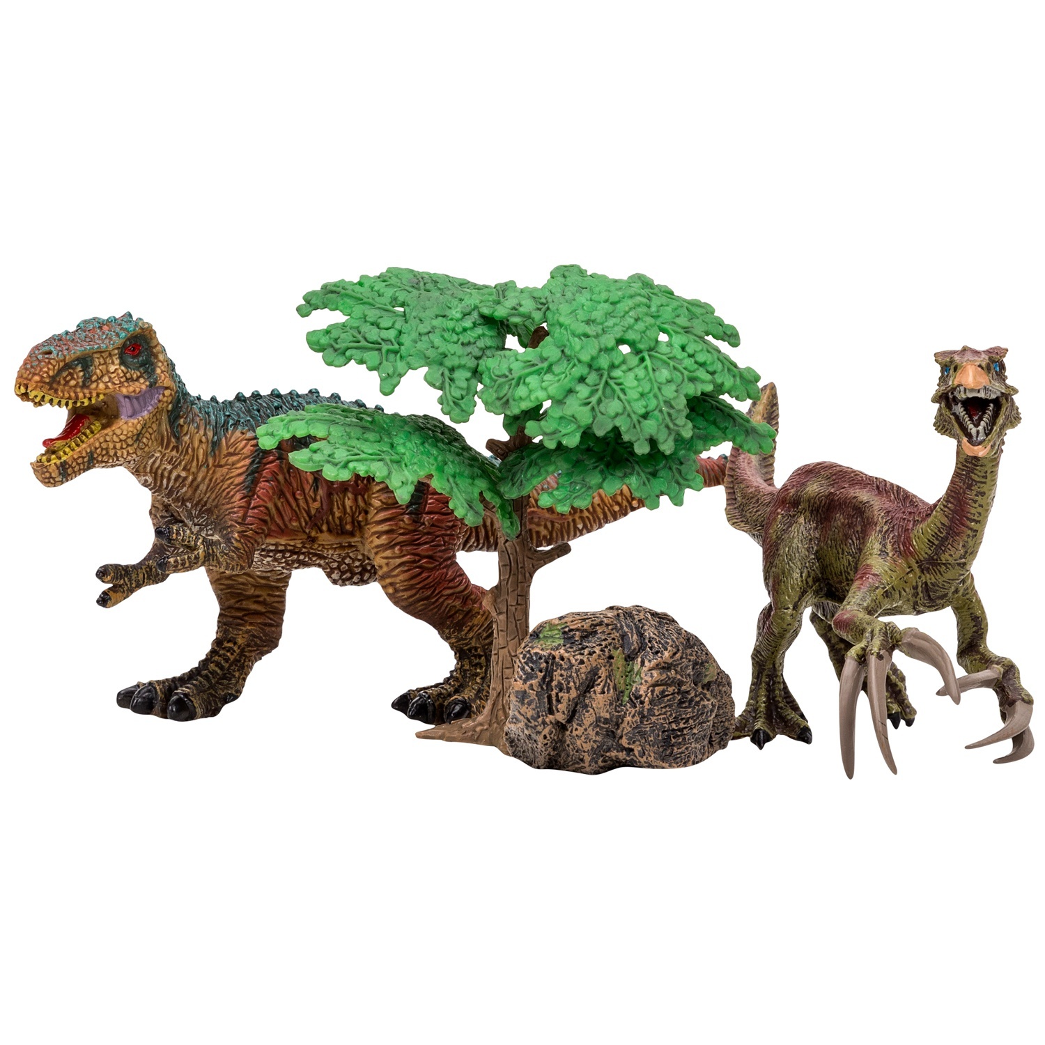 фото Фигурка masai mara мир динозавров , тираннозавр, теризинозавр, 4 предмета