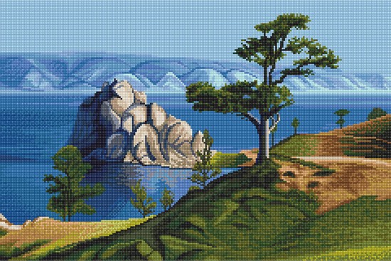 

Фрея Алмазная вышивка Величие Байкала ALVK-72 40x60 см