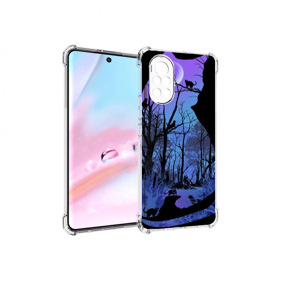 

Чехол MyPads лес внутри кота для Huawei Nova 8 (ANG-LX1), Прозрачный, Tocco