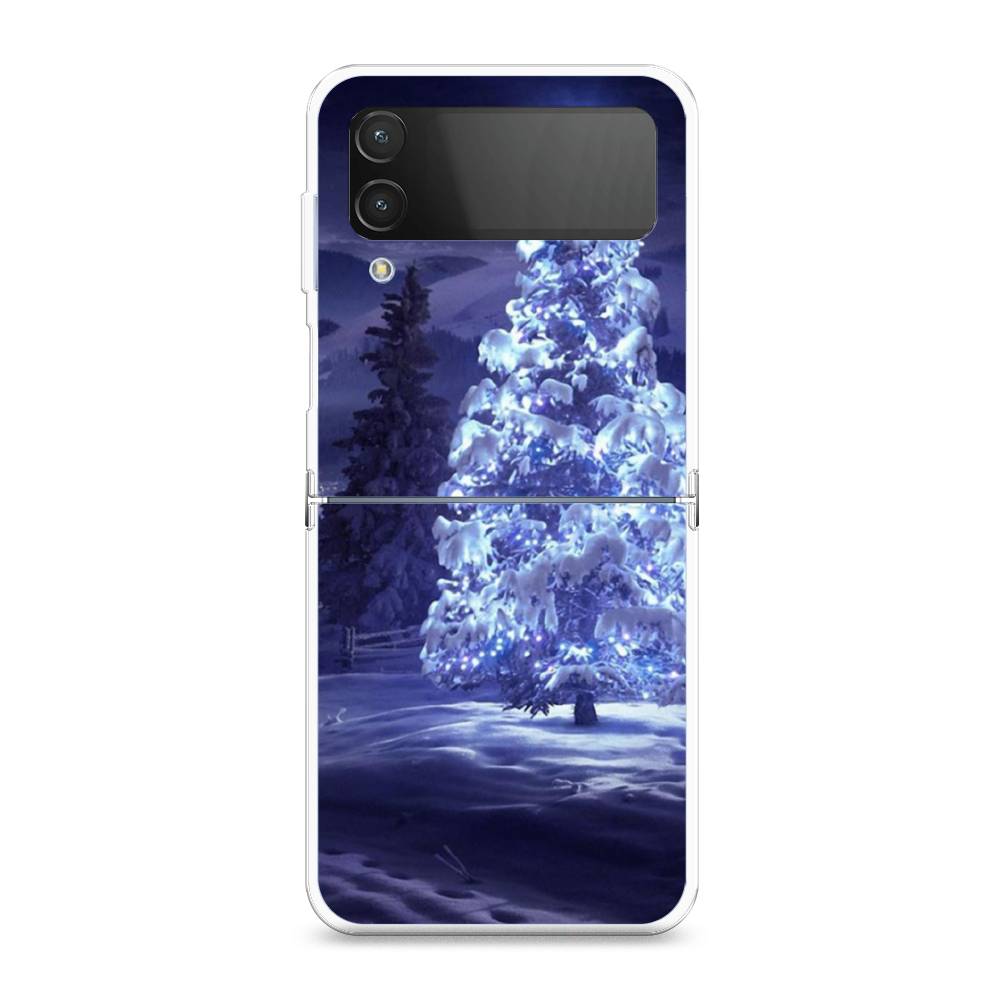 

Чехол на Samsung Galaxy Z Flip 4 "Зима 4", Синий;черный;белый, 2106650-2