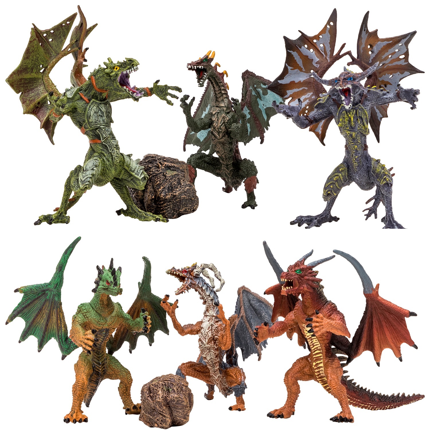 Купить Фигурка Masai Mara Мир драконов, 6 драконов игрушек, 2 аксессуара,