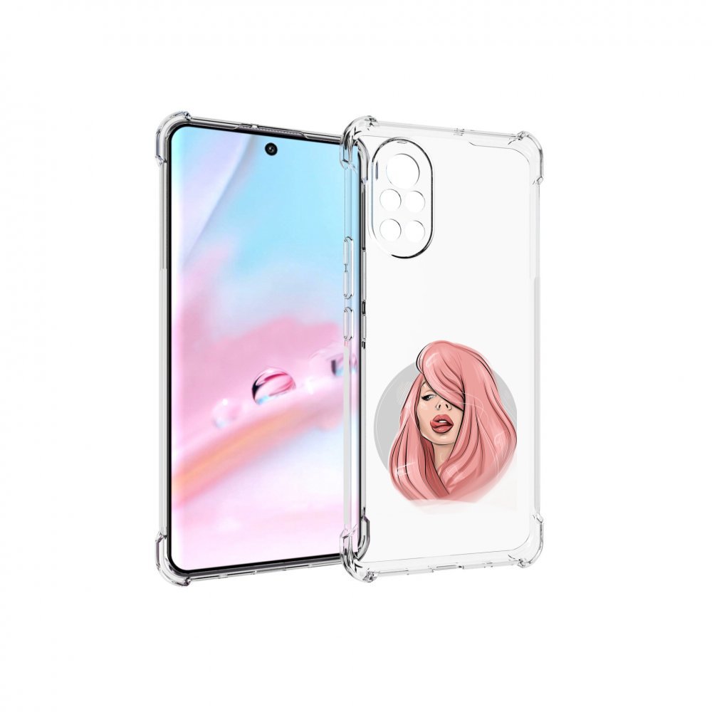 

Чехол MyPads лицо-девушки-с-розовыми-волосами женский для Huawei Nova 8 (ANG-LX1), Прозрачный, Tocco