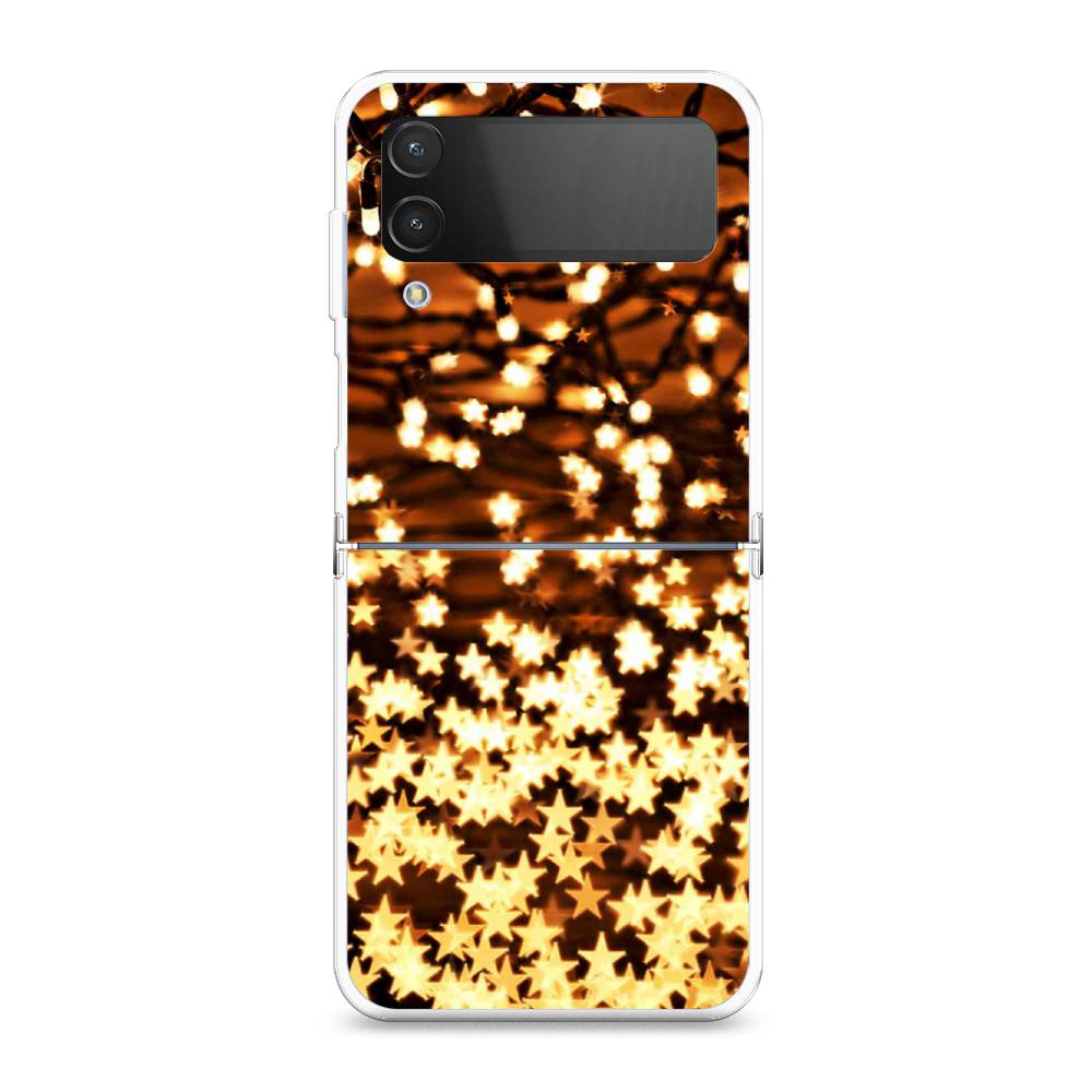 

Чехол на Samsung Galaxy Z Flip 4 "Новогодняя гирлянда", Золотистый, 2106650-5