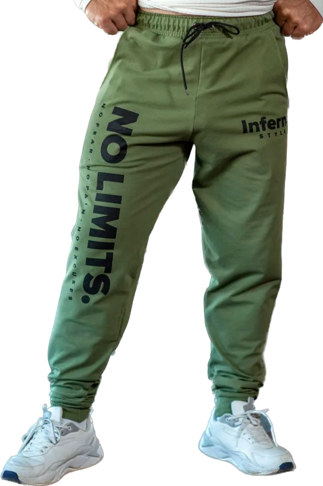 

Спортивные брюки мужские INFERNO style Б-001-002-04 зеленые M, Зеленый, Б-001-002-04
