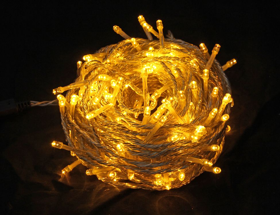 фото Световая гирлянда новогодняя beauty led нить-премиум класс est200-10-1y 20 м желтый laitcom