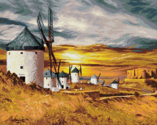 

Фрея Алмазная вышивка Ветряные мельницы. Испания ALVA-23 50x40 см