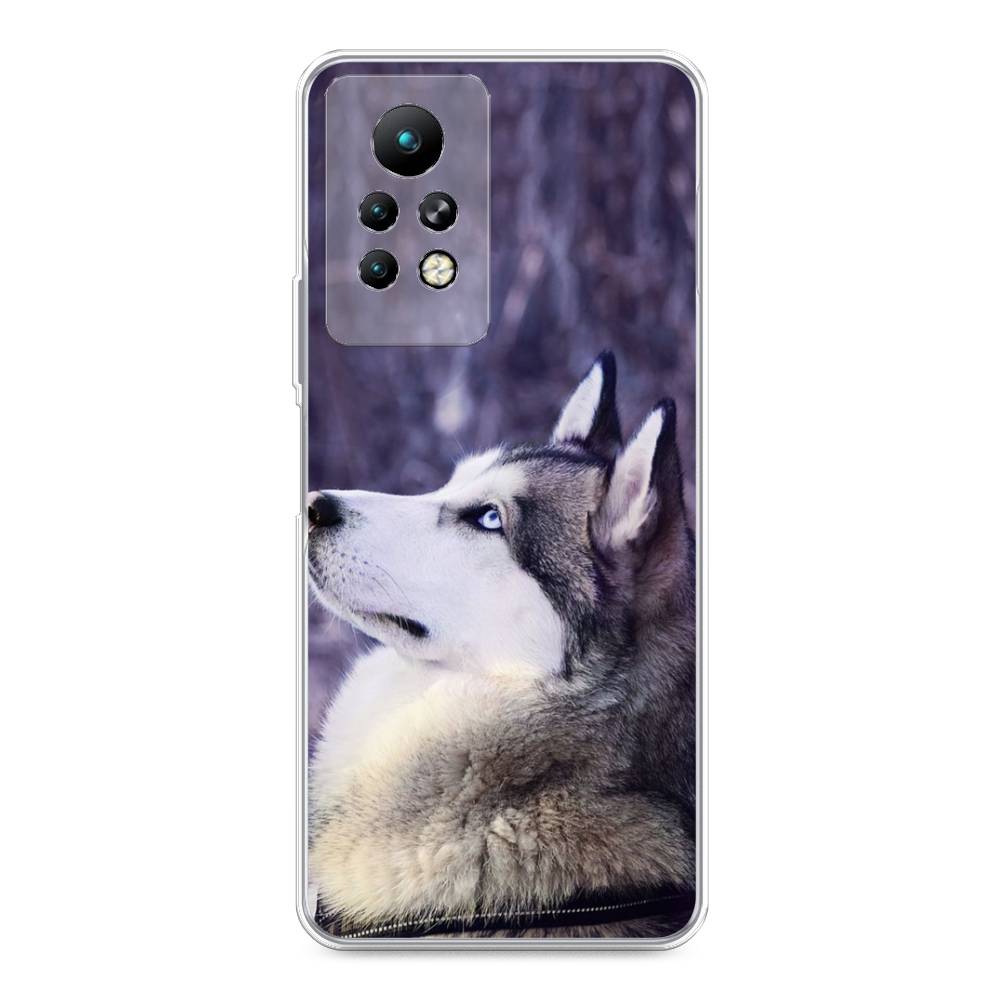 

Чехол для Infinix Note 11 Pro "Хаски 1", Фиолетовый;белый, 3100550-1