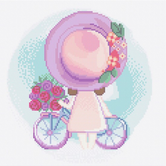 

Фрея Алмазная вышивка Еду в лето ALVK-87 30x30 см