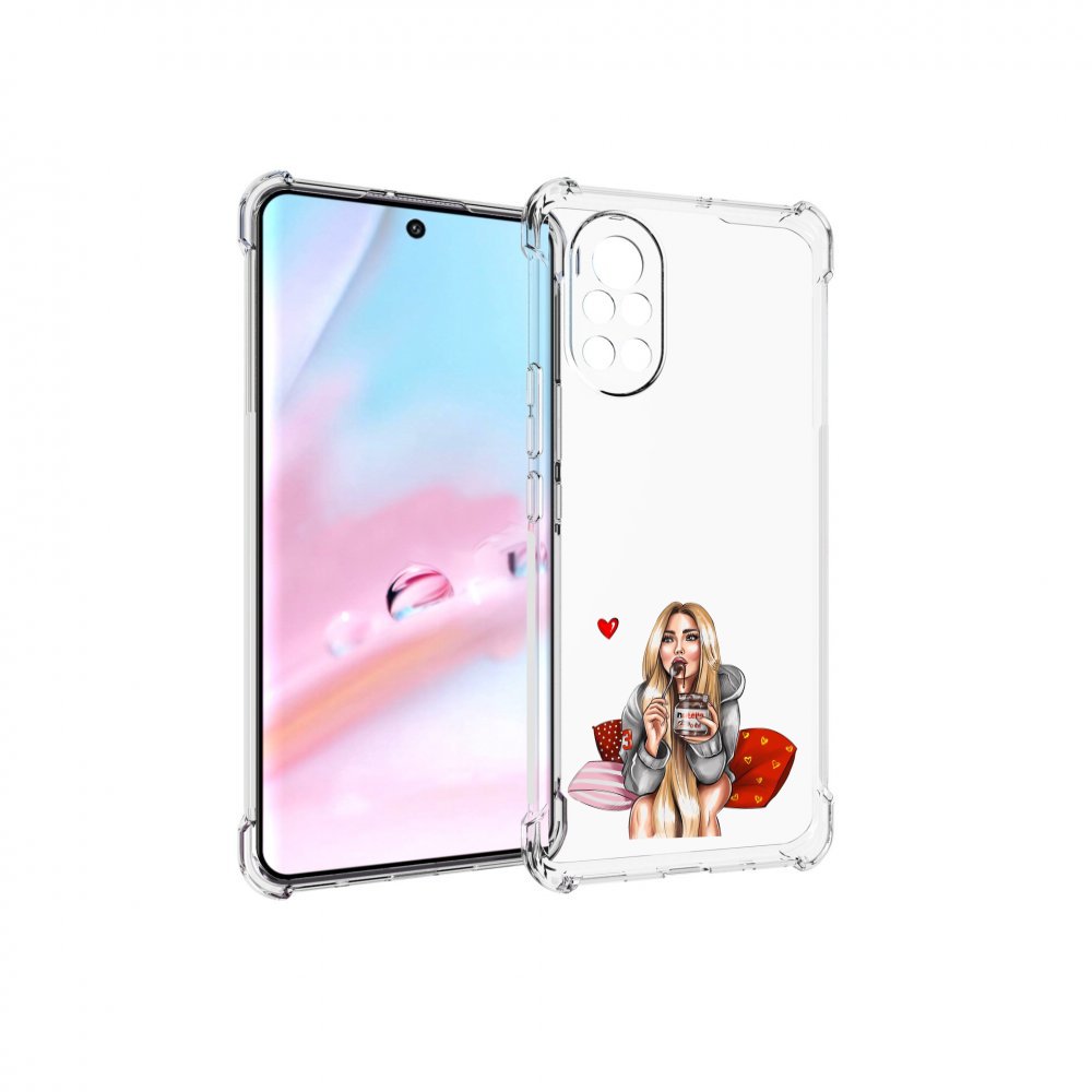 Чехол MyPads любительница-нутеллы женский для Huawei Nova 8 (ANG-LX1)