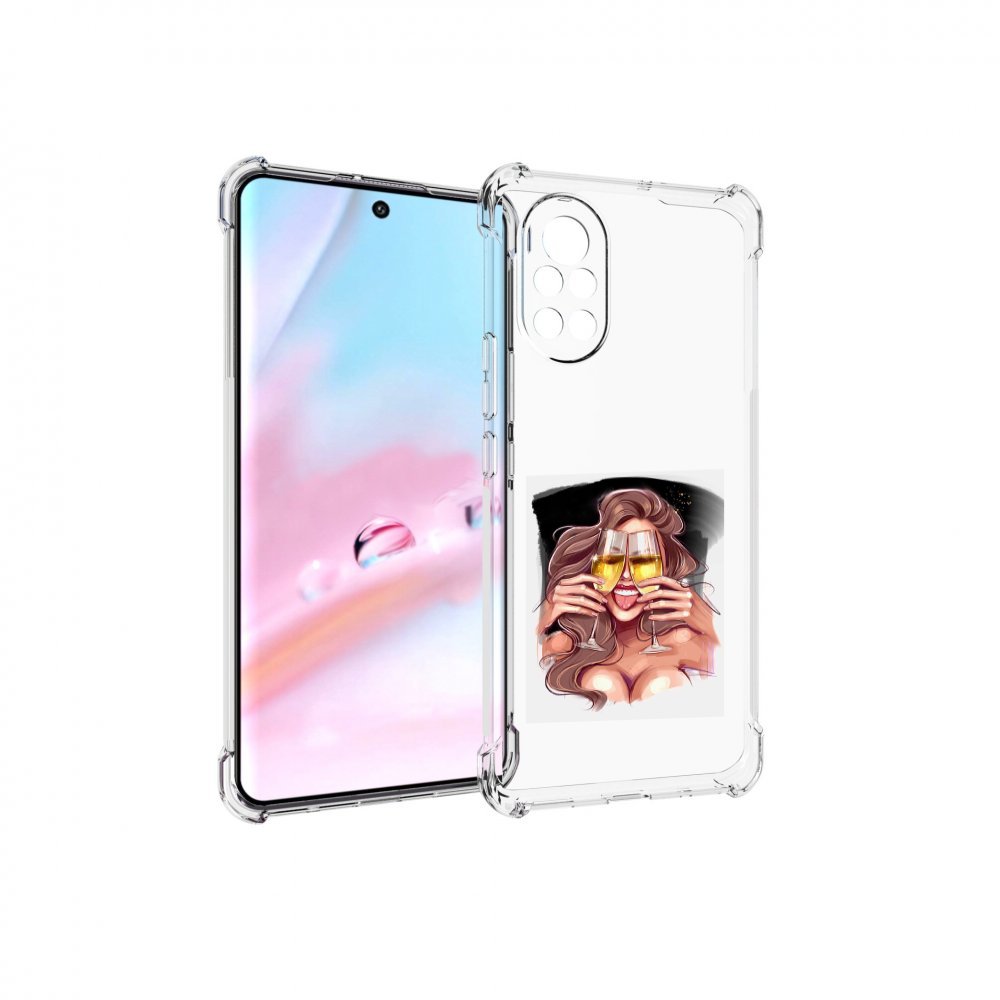 

Чехол MyPads любительница-шампанского-модель женский для Huawei Nova 8 (ANG-LX1), Прозрачный, Tocco
