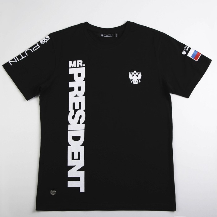 

Футболка Putin team, Mr. President, чёрная, размер 50-52