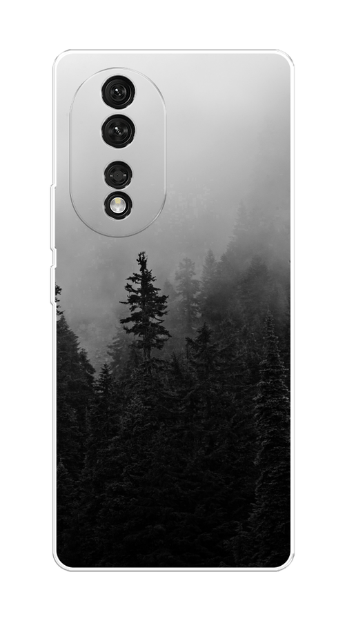 

Чехол на Honor 80 "Туманный лес", Серый;черный, 6120350-2