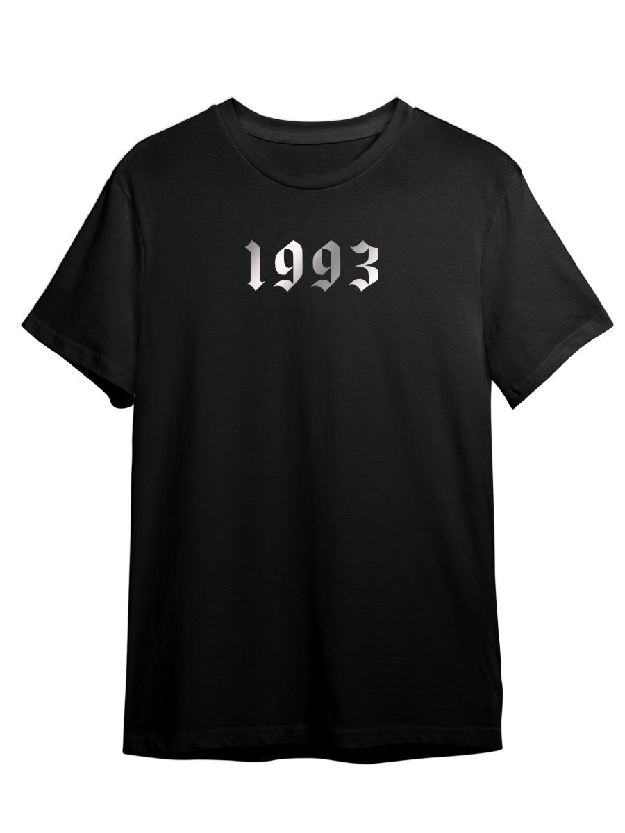 

Футболка унисекс Каждому Своё 1993/Год рождения/С др RAYR9ZS черная XS, "1993/Год рождения/С др" RAYR9ZS