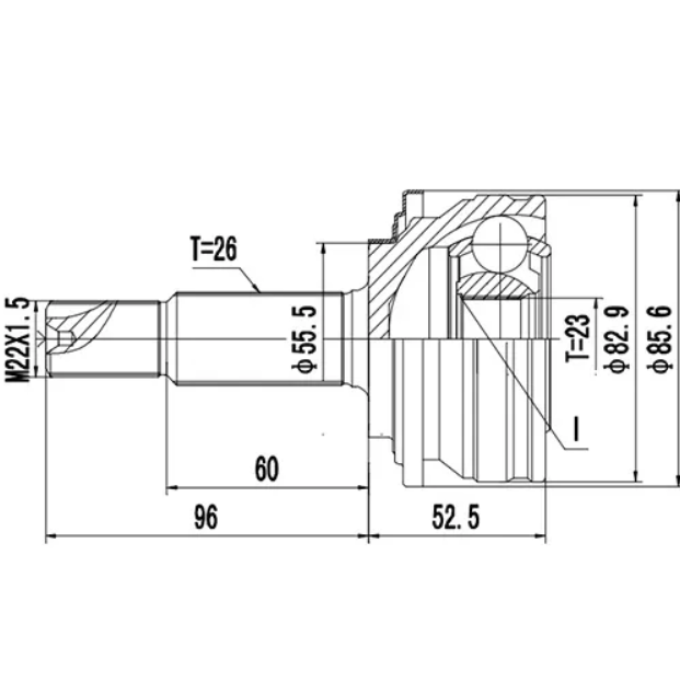 

ZIKMAR 'Z88402R ШРУС наружный 1шт