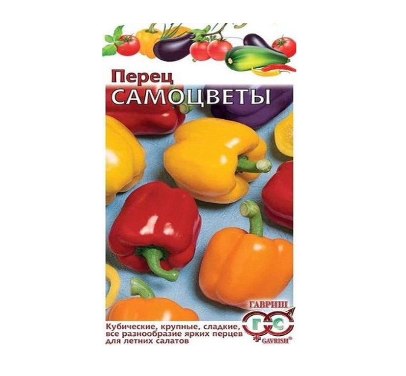 

Семена. Перец кубовидный "Самоцветы", смесь, сладкий (10 пакетов по 0,1 г)