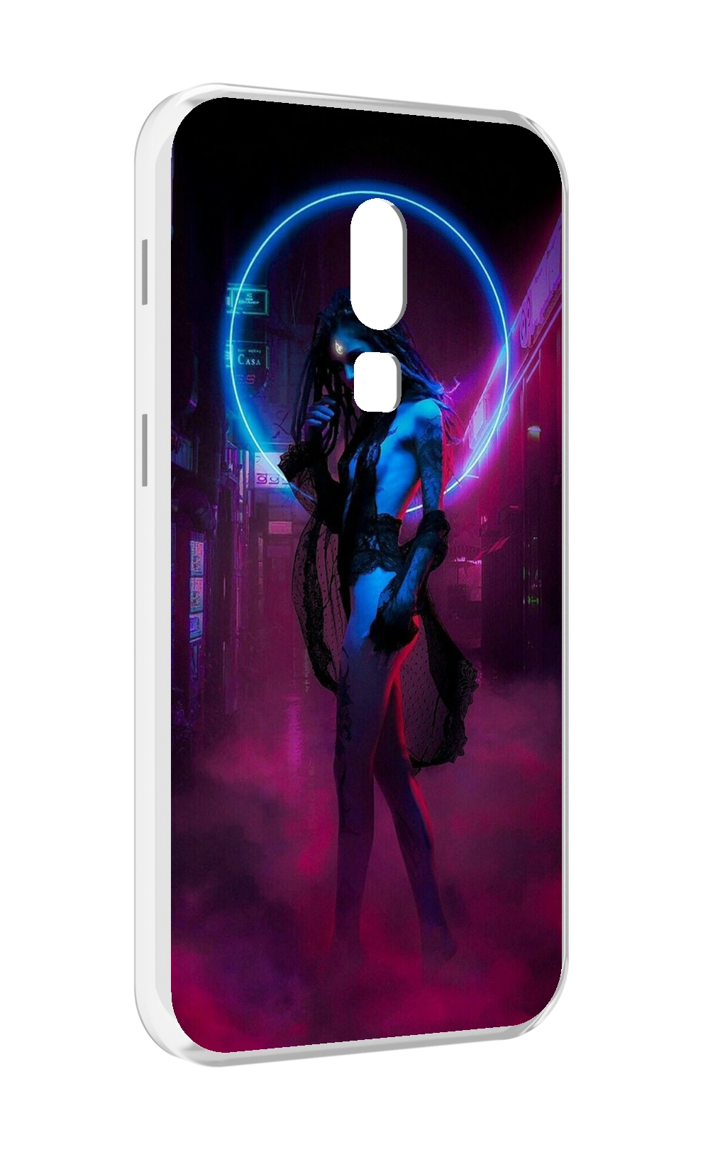 

Чехол MyPads красивая девушка в дыму неон женский для Meizu V8, Прозрачный, Tocco