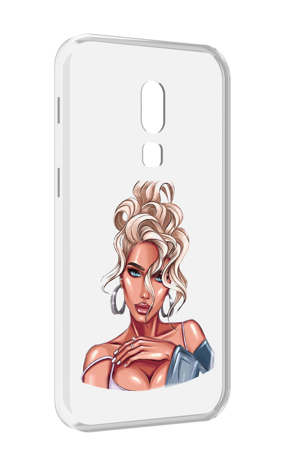 

Чехол MyPads красивая-блондинка женский для Meizu V8, Прозрачный, Tocco