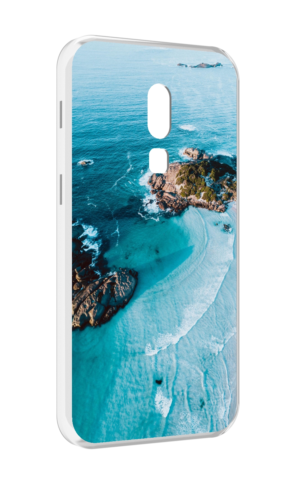 

Чехол MyPads красивый голубой залив для Meizu V8, Прозрачный, Tocco
