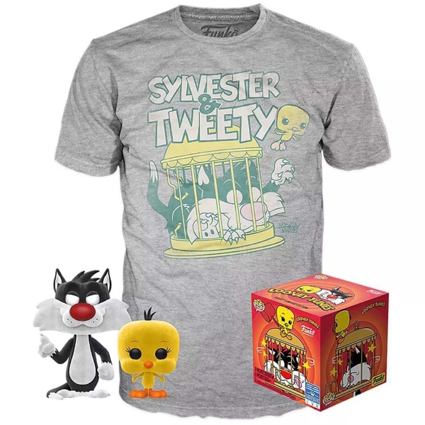 фото Футболка funko pop and tee: looney tunes: sylvester&tweety (xl)