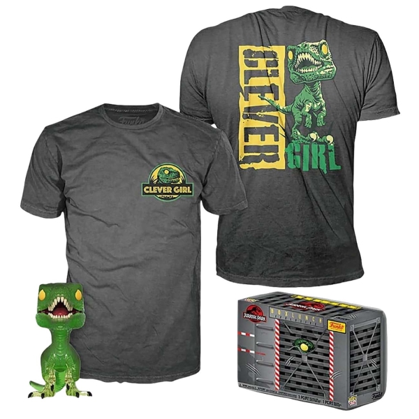 фото Футболка funko pop and tee: jurassic park: clever raptor (s)