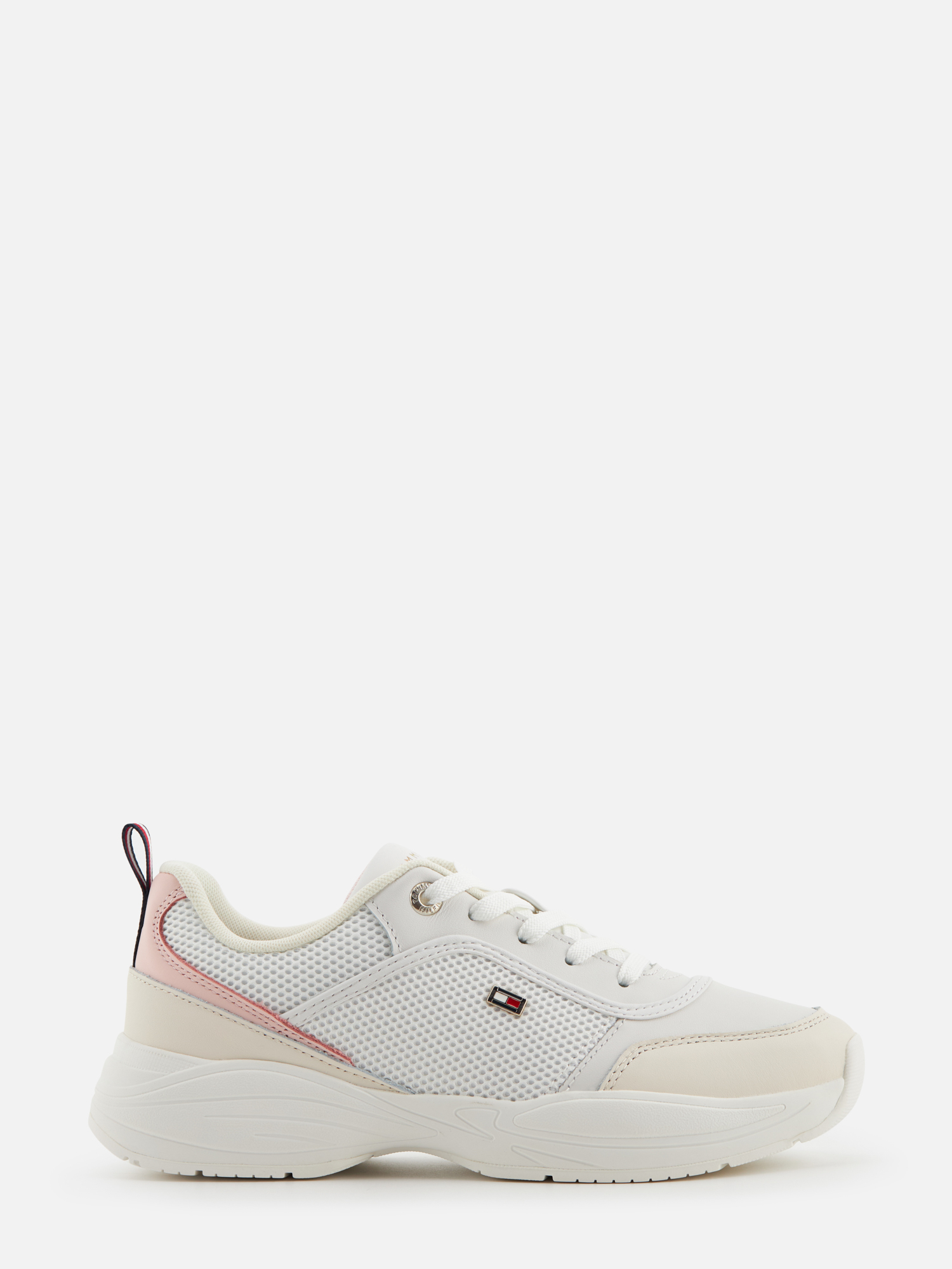 

Кроссовки женские Tommy Hilfiger FW0FW078180LA бежевые 39 EU, Бежевый, FW0FW078180LA