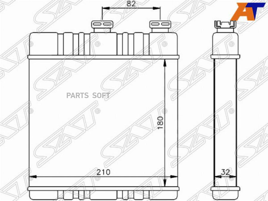 

SAT Радиатор отопителя салона OPEL ASTRA G 98-/ZAFIRA A 99-/ZAFIRA B 05- версия BEHR