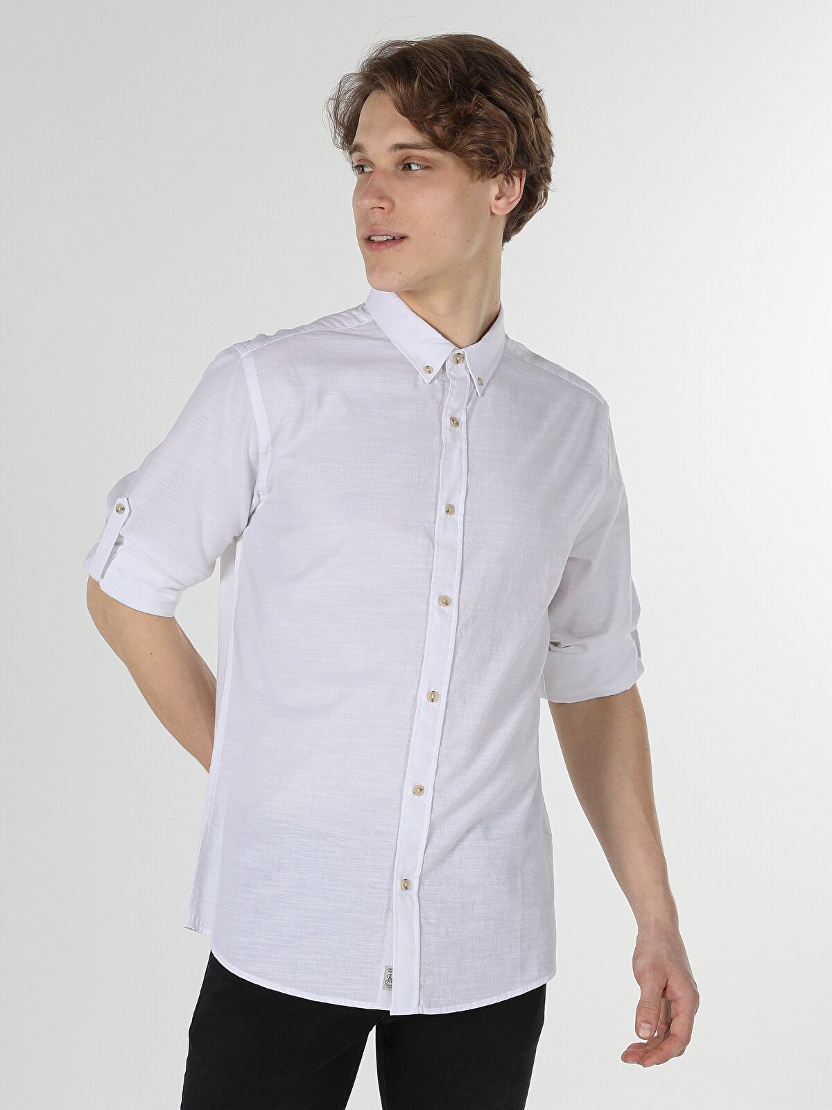 Рубашка мужская Colins CL1058567_Q1.V1 белая M