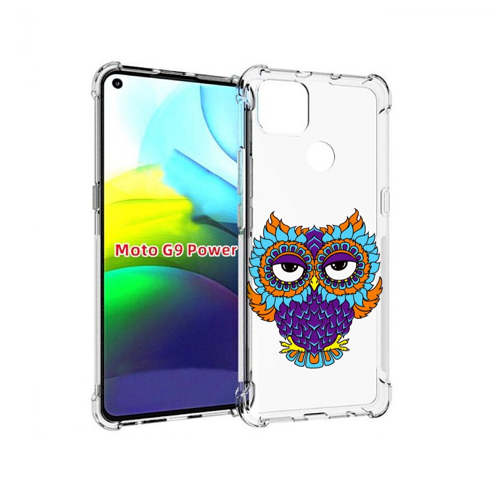 

Чехол MyPads Цветная сова для Motorola Moto G9 Power, Прозрачный, Tocco