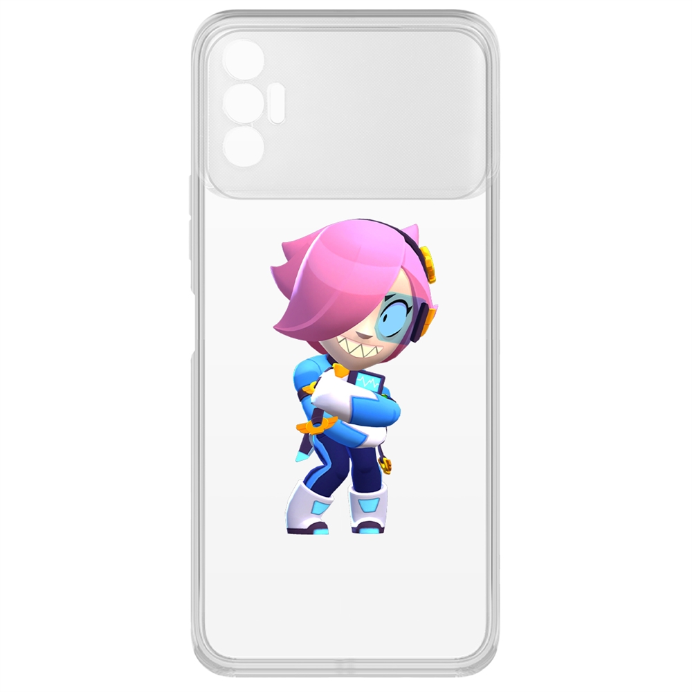 

Чехол-накладка Brawl Stars-Колетт Навигатор для Tecno Spark 8P, Прозрачный