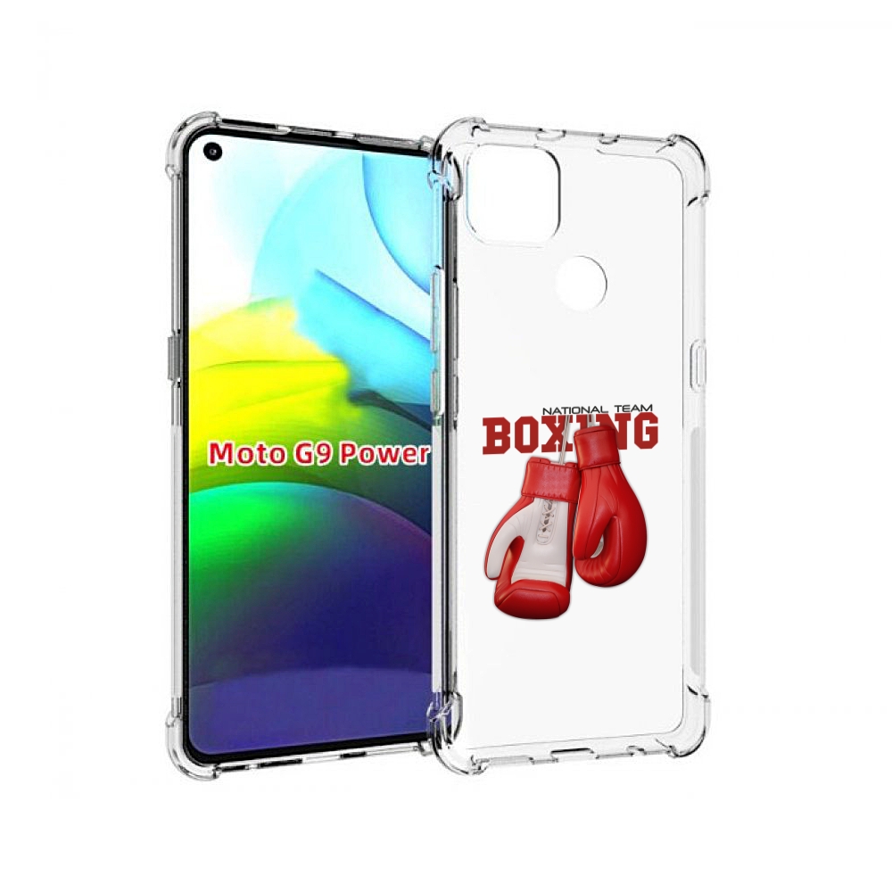 

Чехол MyPads боксерские перчатки для Motorola Moto G9 Power, Прозрачный, Tocco