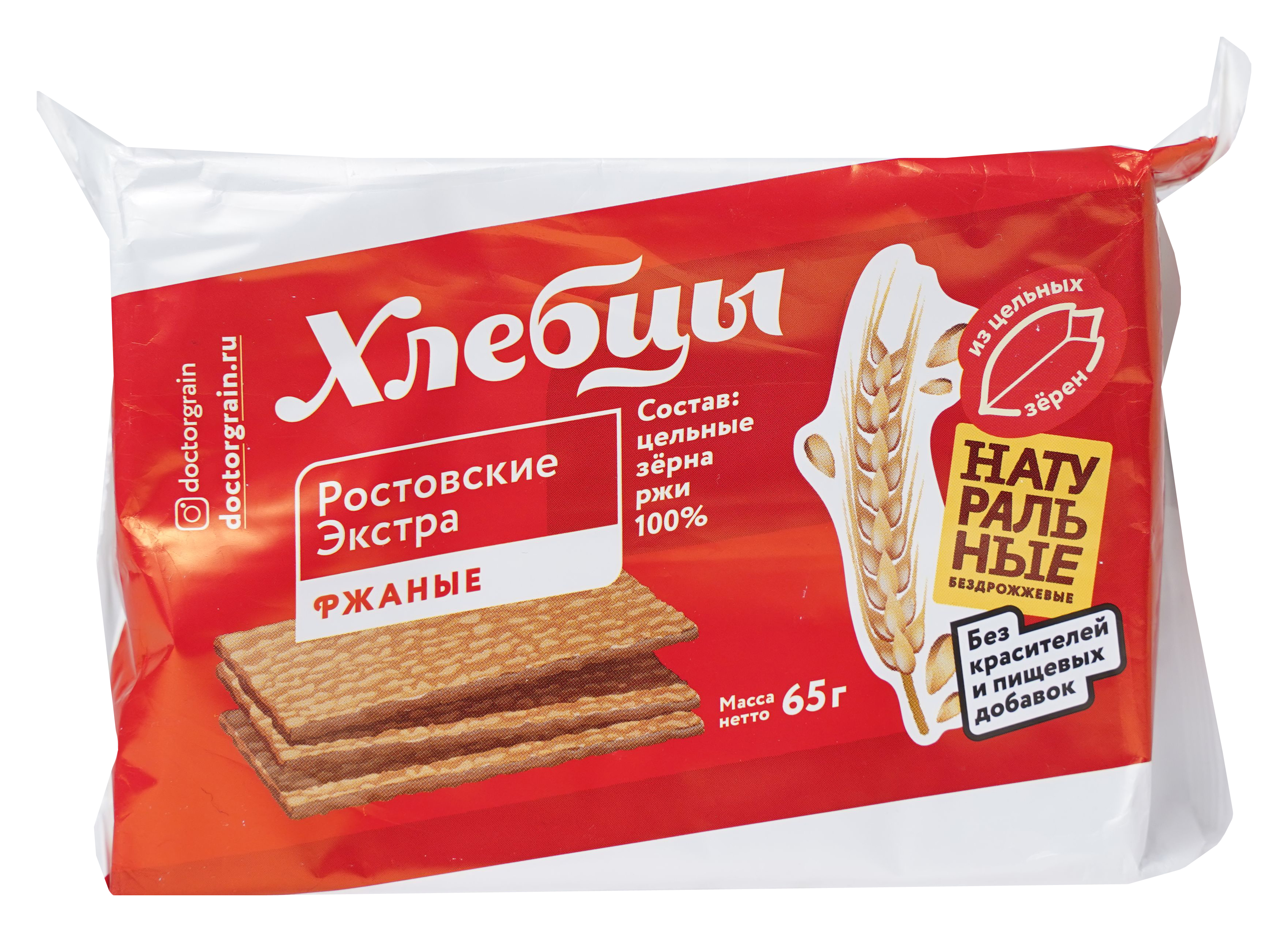 

Хлебцы ржаные Doctor Grain Ростовские Экстра 65 г