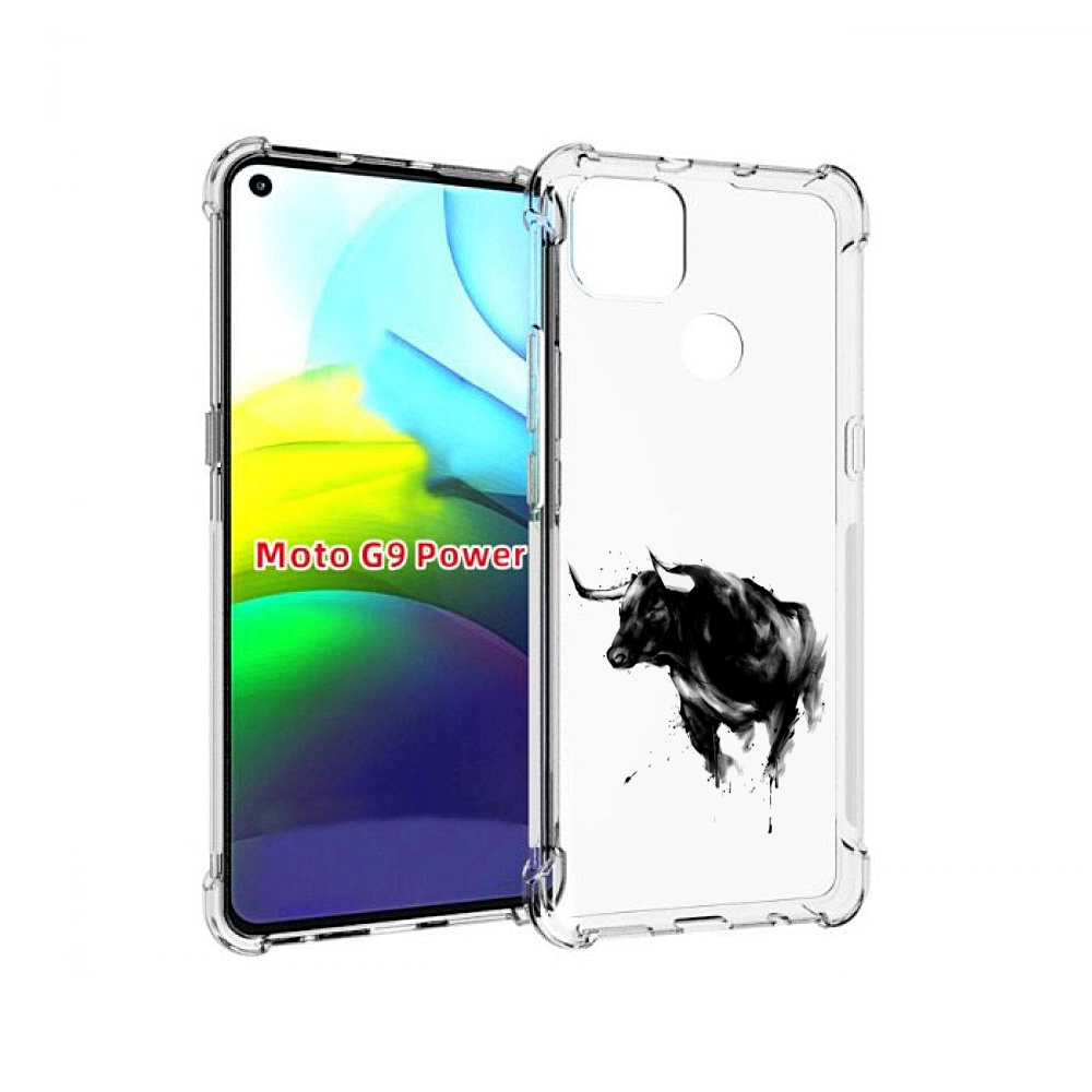 

Чехол MyPads бык для Motorola Moto G9 Power, Прозрачный, Tocco