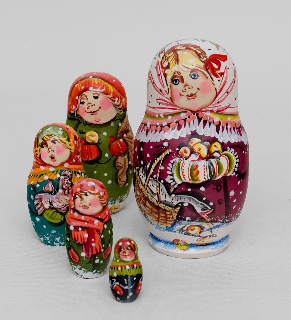 

Матрешка Яблоки на снегу
