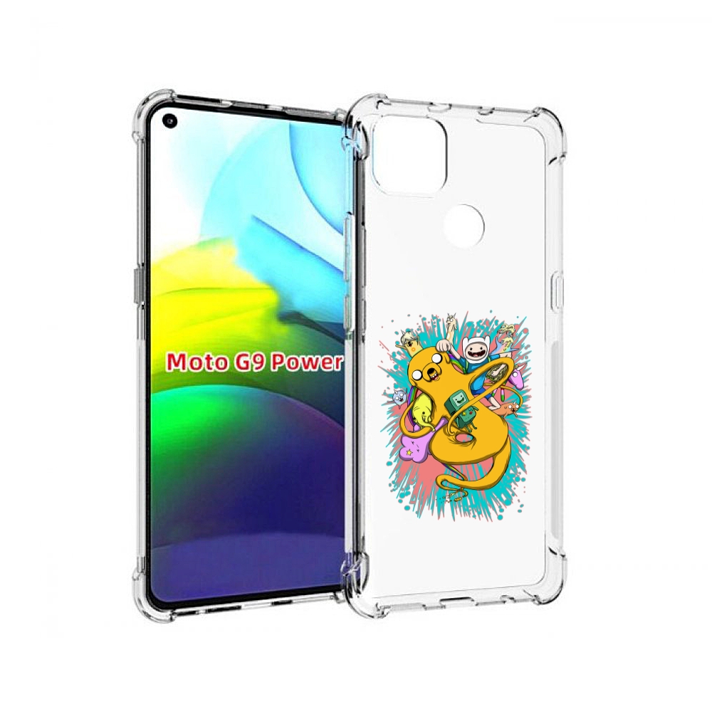 

Чехол MyPads время приключений рисунок для Motorola Moto G9 Power, Прозрачный, Tocco