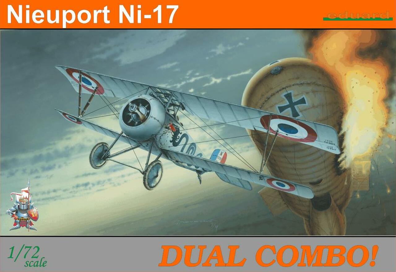 

Сборная модель Eduard 1/72 Биплан Nieuport Ni-17 две модели в одной коробке 7071