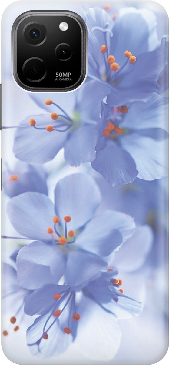 

Силиконовый чехол на Huawei nova Y61 с принтом "Лазурные орхидеи", Голубой;фиолетовый, 158000