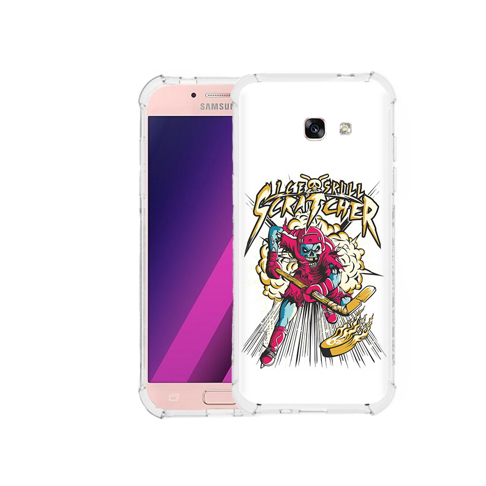 

Чехол MyPads Tocco для Samsung Galaxy A5 нарисованный скелет хоккеист (PT51293.578.514), Прозрачный, Tocco
