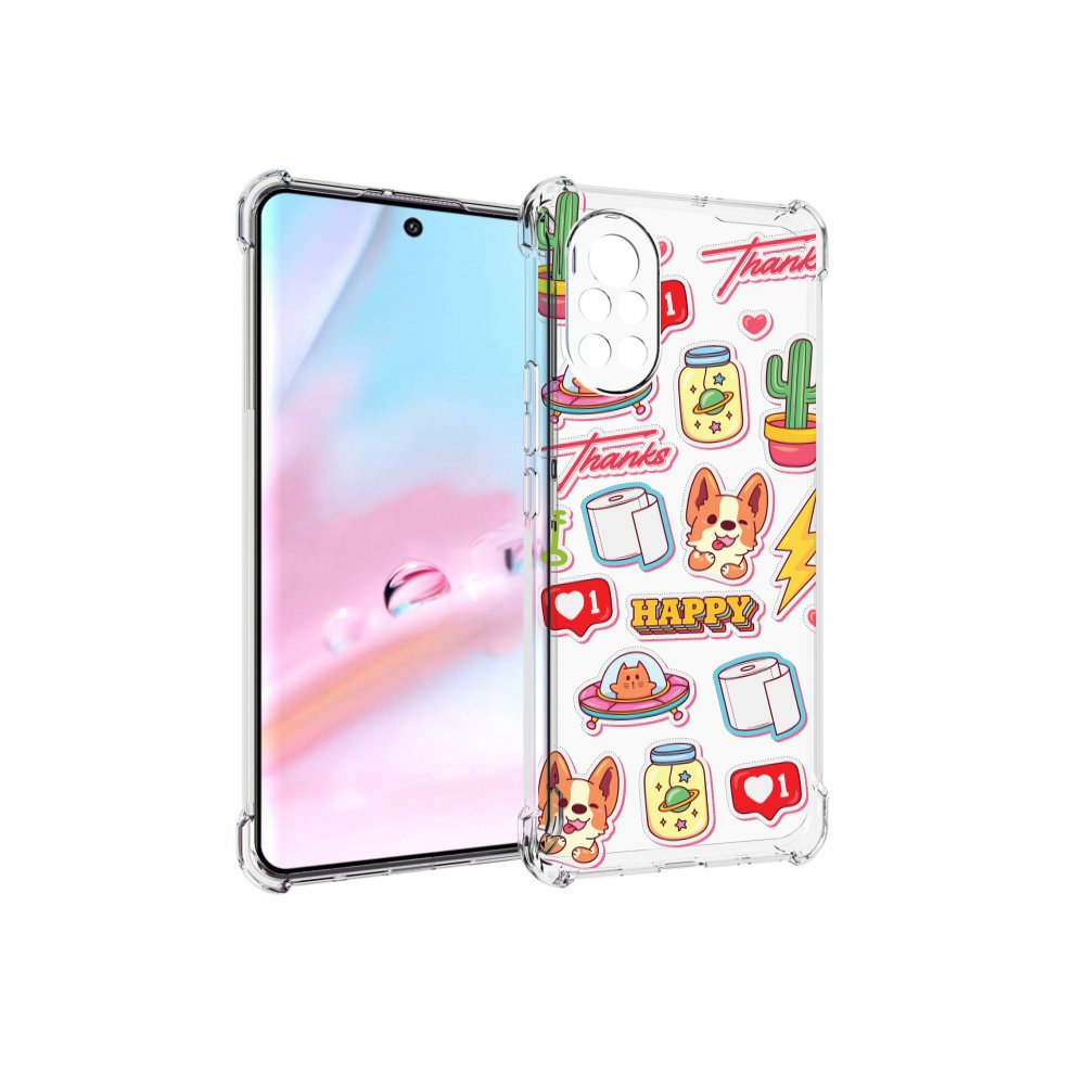 

Чехол MyPads милые-стикеры-корги для Huawei Nova 8 (ANG-LX1), Прозрачный, Tocco