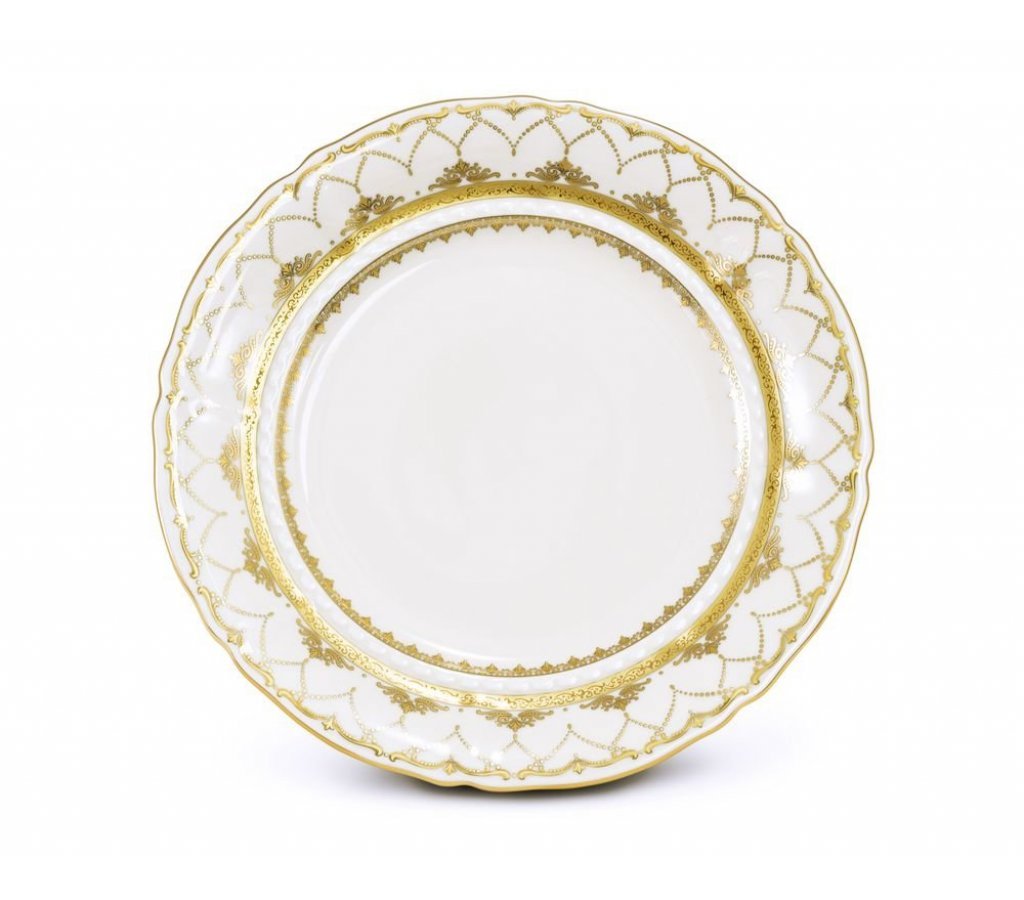 

Блюдо мелкое 32см Соната Золотое кружево Leander, Белый, 49335-12