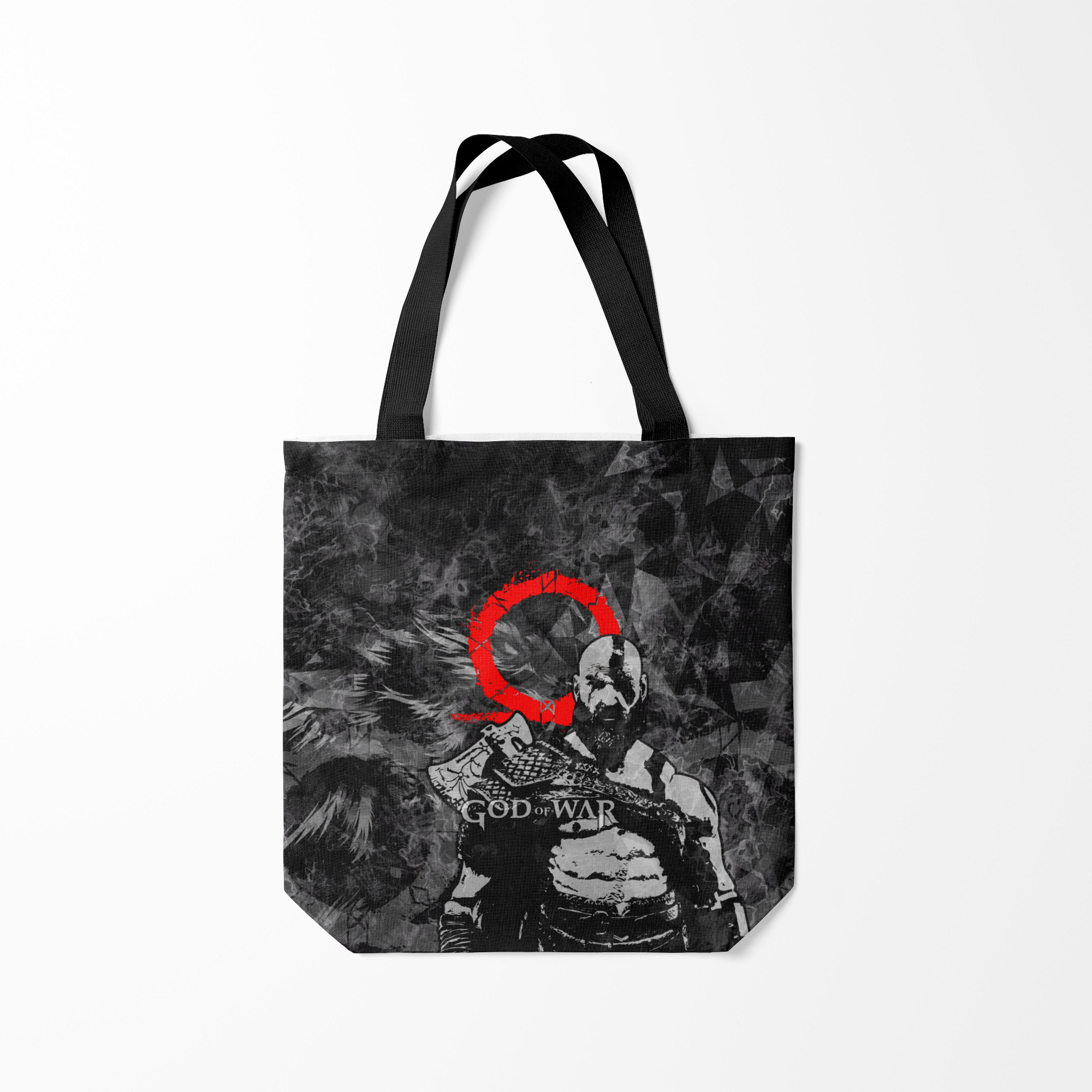 

Сумка шoппер унисекс Burnettie GOD OF WAR KRATOS, черный; серый, GOD OF WAR KRATOS