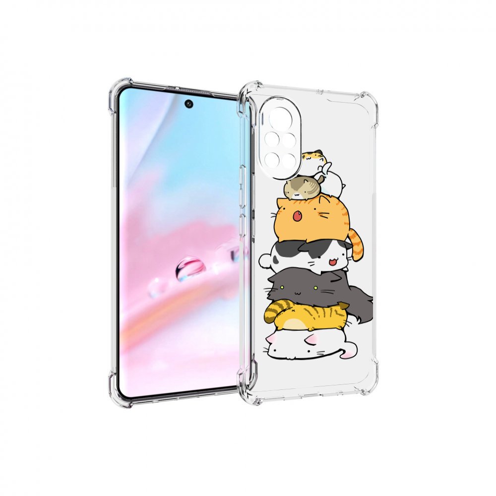 

Чехол MyPads много-маленьких-котиков для Huawei Nova 8 (ANG-LX1), Прозрачный, Tocco