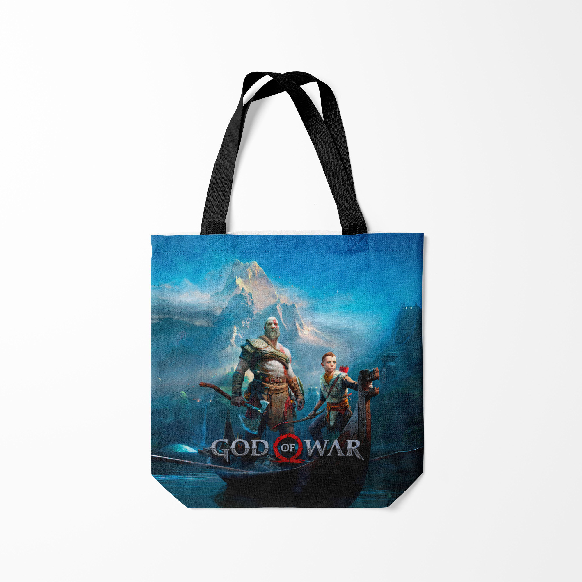 

Сумка шoппер унисекс Burnettie God of War, синий, Разноцветный, God of War