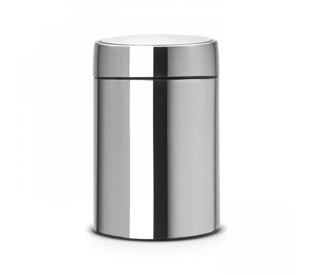 

Мусорный бак Brabantia Slide Bin 5 л стальной матовый FPP, 52146-06