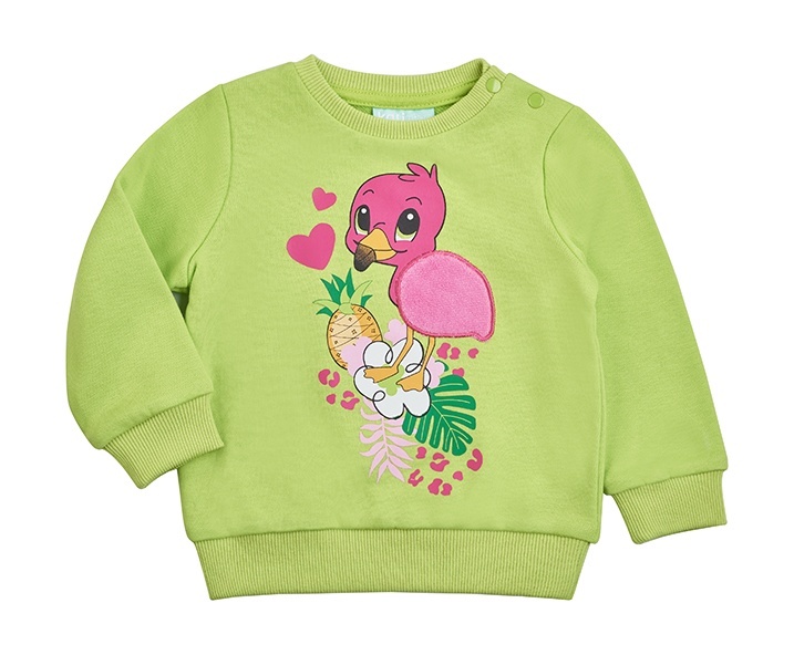 

Свитшот детский Kari Baby SS24B14300502, светло-зеленый, 86, 229069