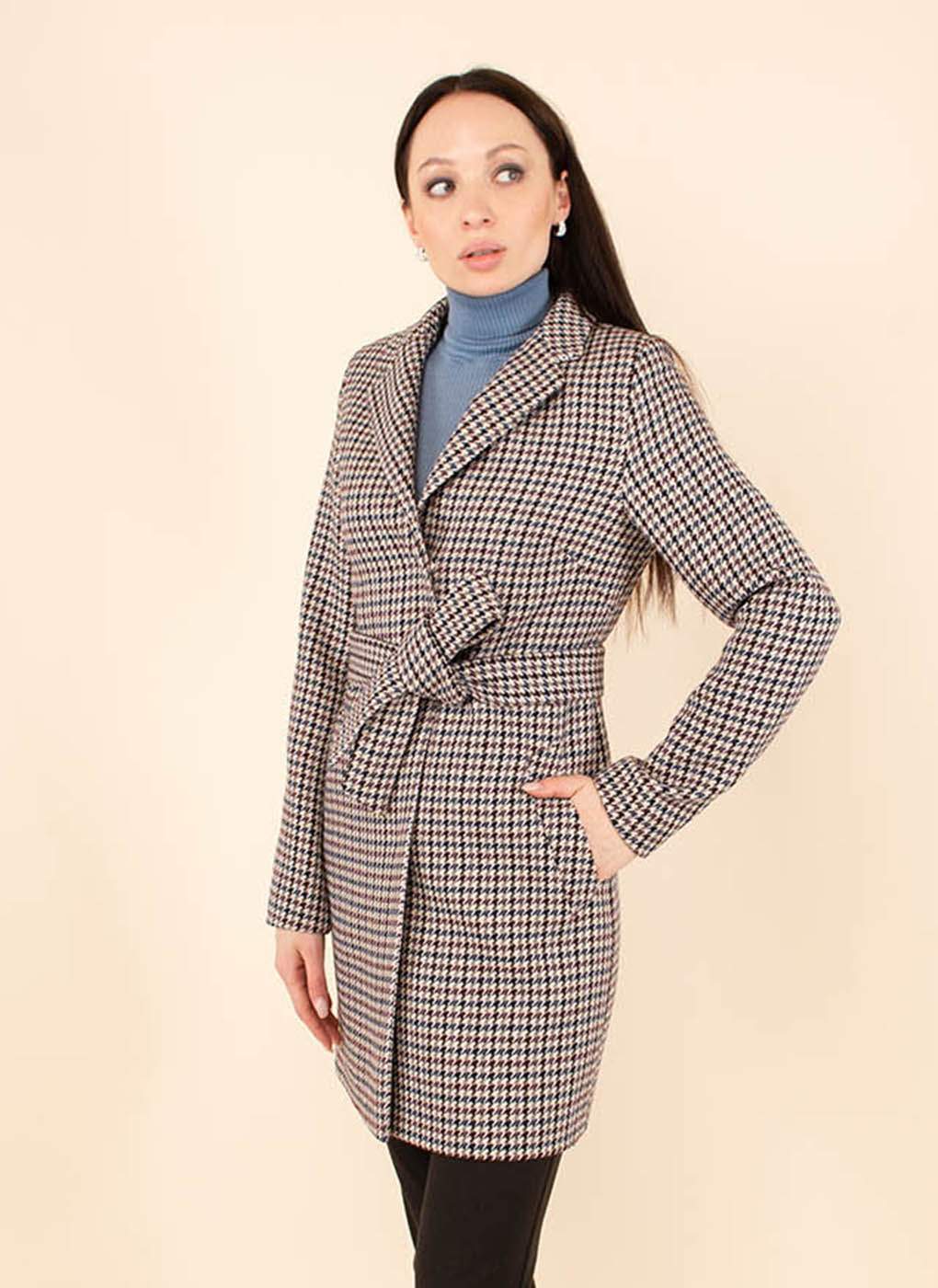 

Пальто женское Каляев 52360 разноцветное 46 RU, 52360