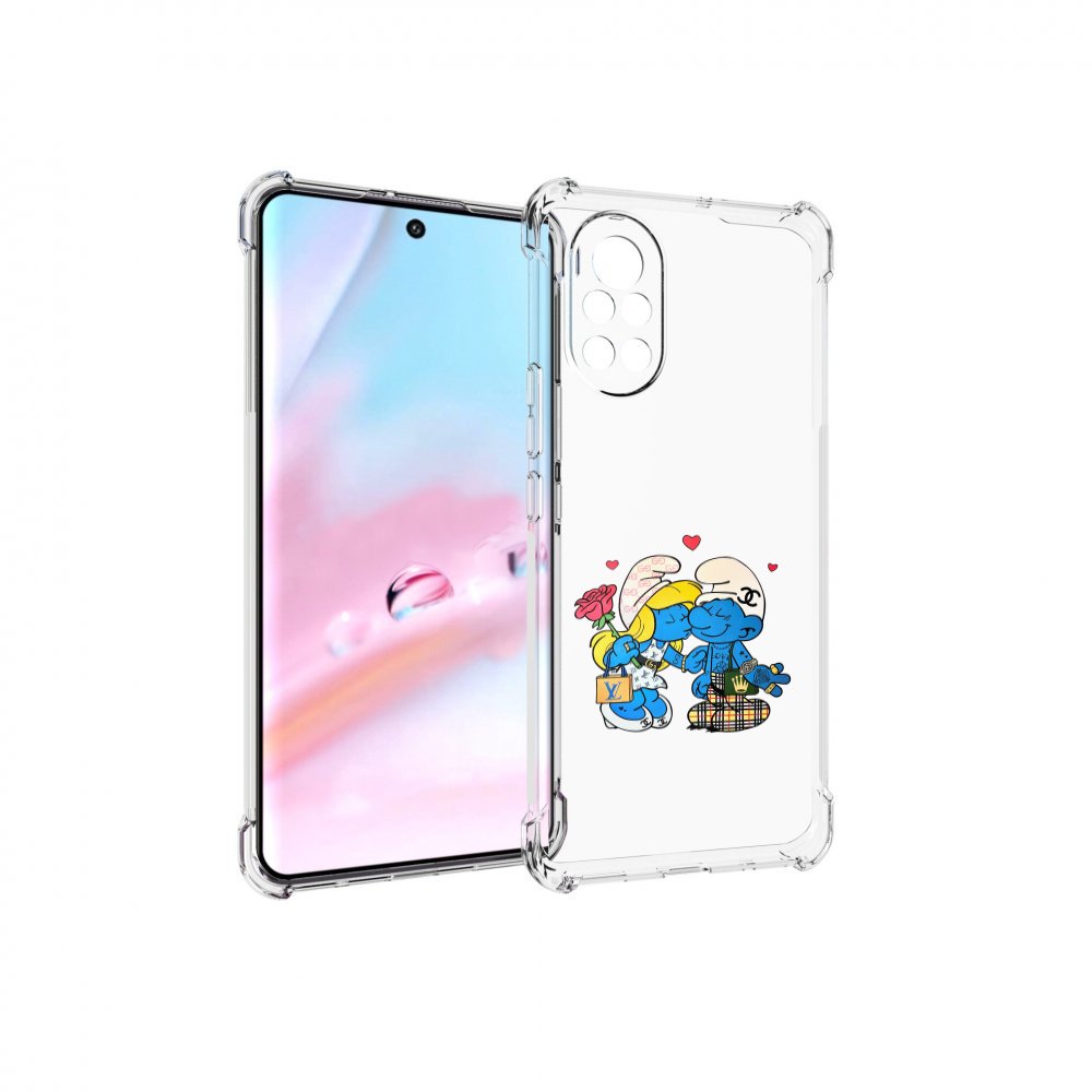 

Чехол MyPads модные-смурфики для Huawei Nova 8 (ANG-LX1), Прозрачный, Tocco