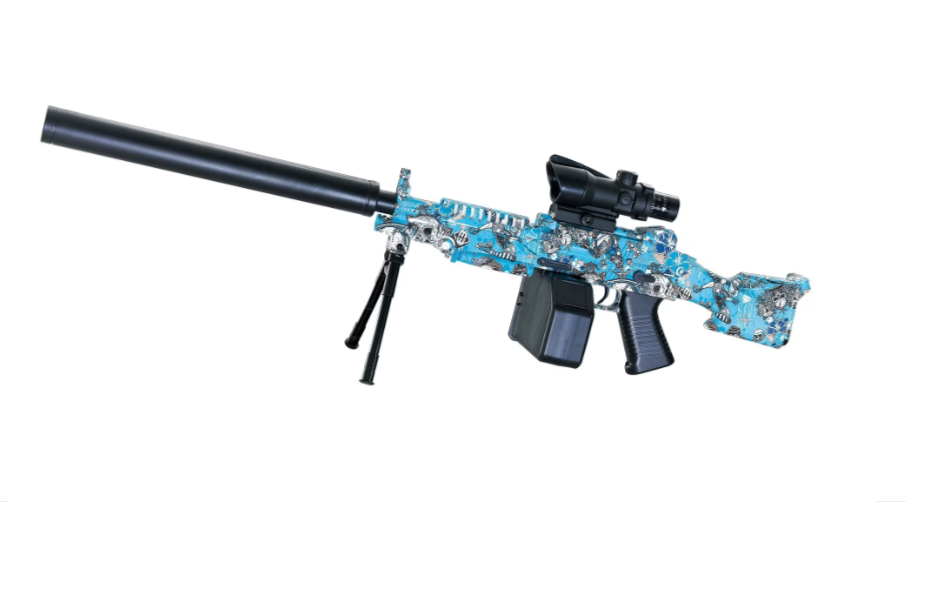 

Игрушечная винтовка Matreshka M249 орбизган синий 82 см, Синий;черный, M249