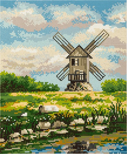 

Фрея Алмазная вышивка Мельница ALVR-259 25x30 см