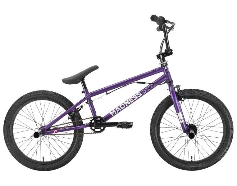 Велосипед Stark Madness BMX 3 2022 One Size фиолетовый/серебристый